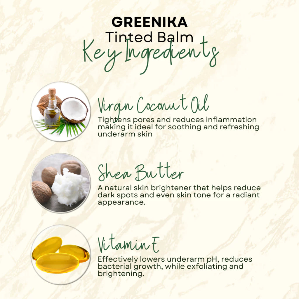 [ VITAMIN LIP BALM - ROSY PINK ] Greenika Glints Tinted Lip Balm for Natural Shades Plumper Lips