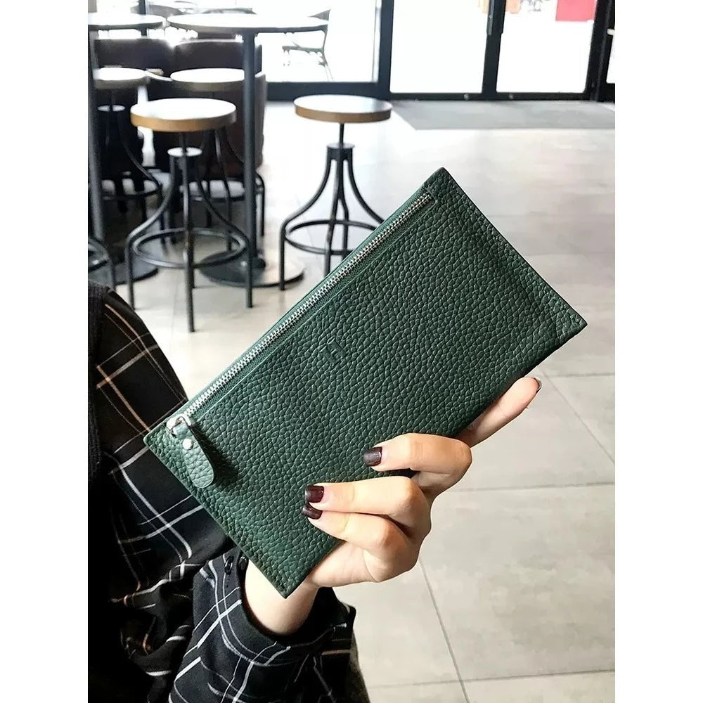 Women's Leather Wallet - Long - New - Slim Design - Hot Sale - Small And Elegant Clutch