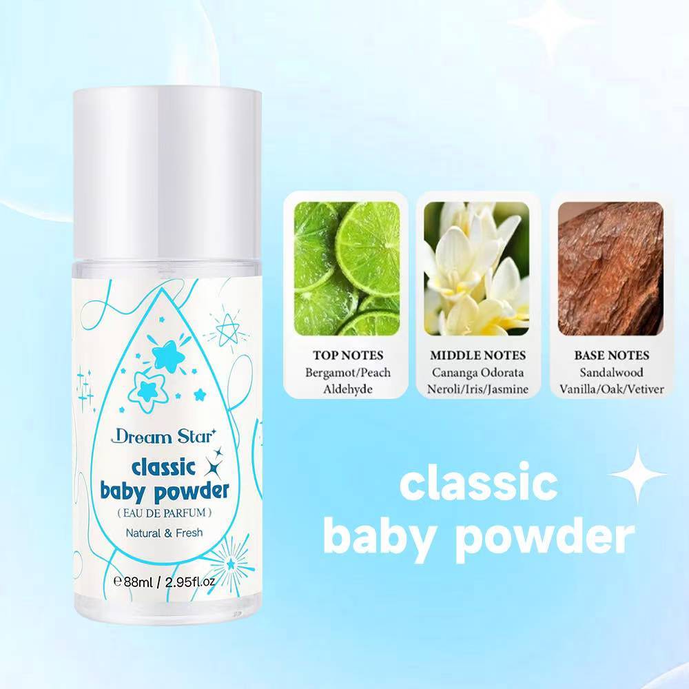 Dream Star Baby Powder Eau De Parfume Scent long lasting Perfume Fragrance 88ml