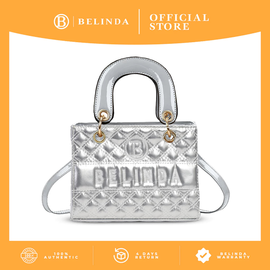 BELINDA Handbag For Woman PU Leather Ladies Office Elegant Korean Cute Sling Shoulder Bag