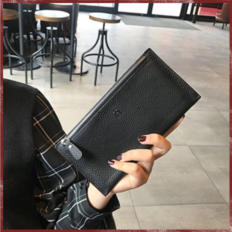 Women's Leather Wallet - Long - New - Slim Design - Hot Sale - Small And Elegant Clutch