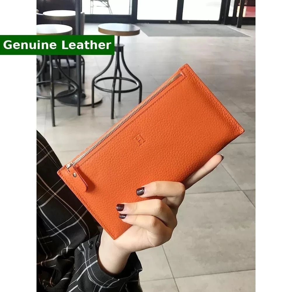 Women's Leather Wallet - Long - New - Slim Design - Hot Sale - Small And Elegant Clutch