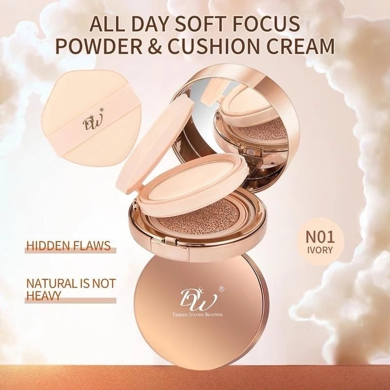 DW 2in1 Powder & Cushion Cream All in one Oil control Long lasting Waterproof Makeup