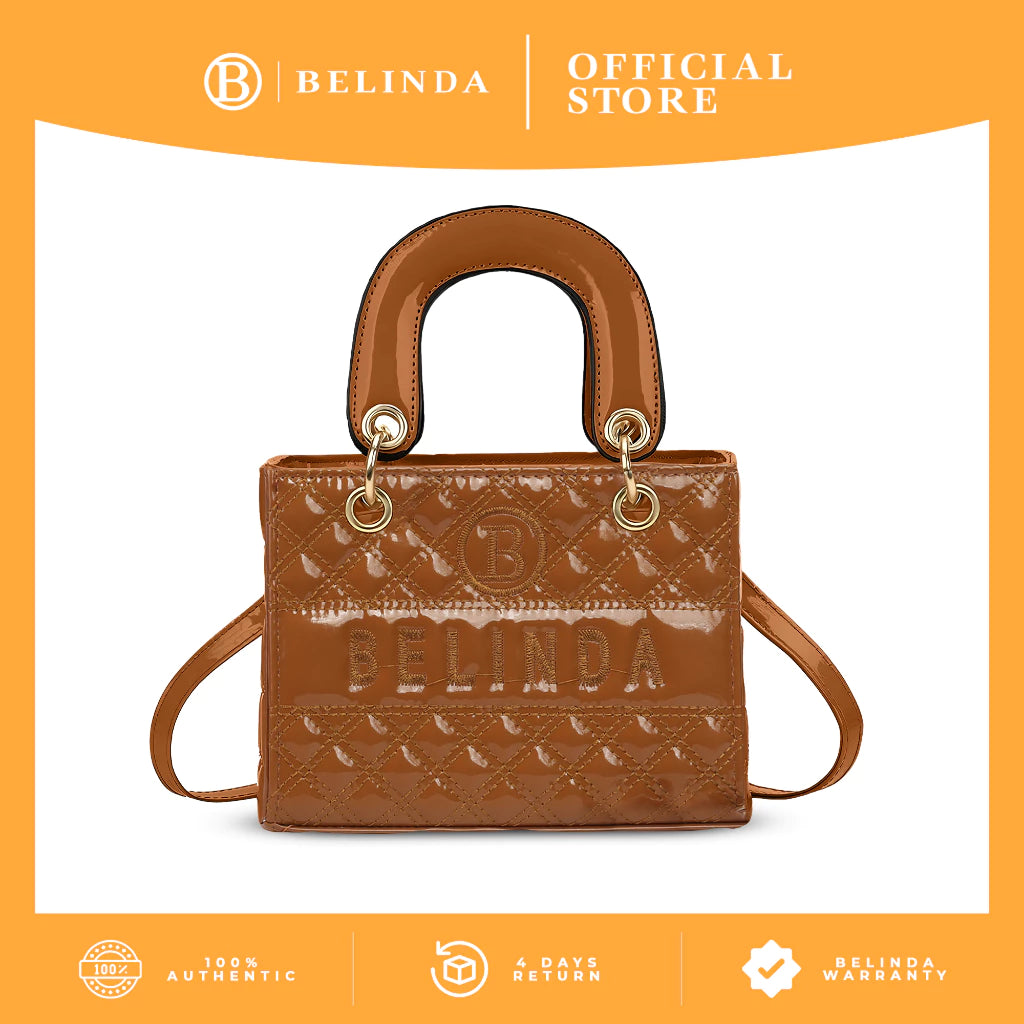 BELINDA Handbag For Woman PU Leather Ladies Office Elegant Korean Cute Sling Shoulder Bag