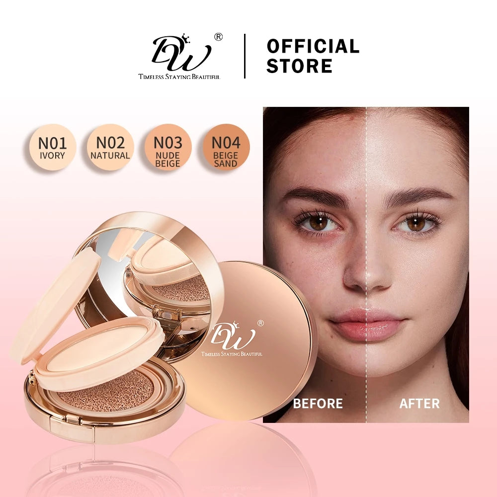 DW 2in1 Powder & Cushion Cream All in one Oil control Long lasting Waterproof Makeup