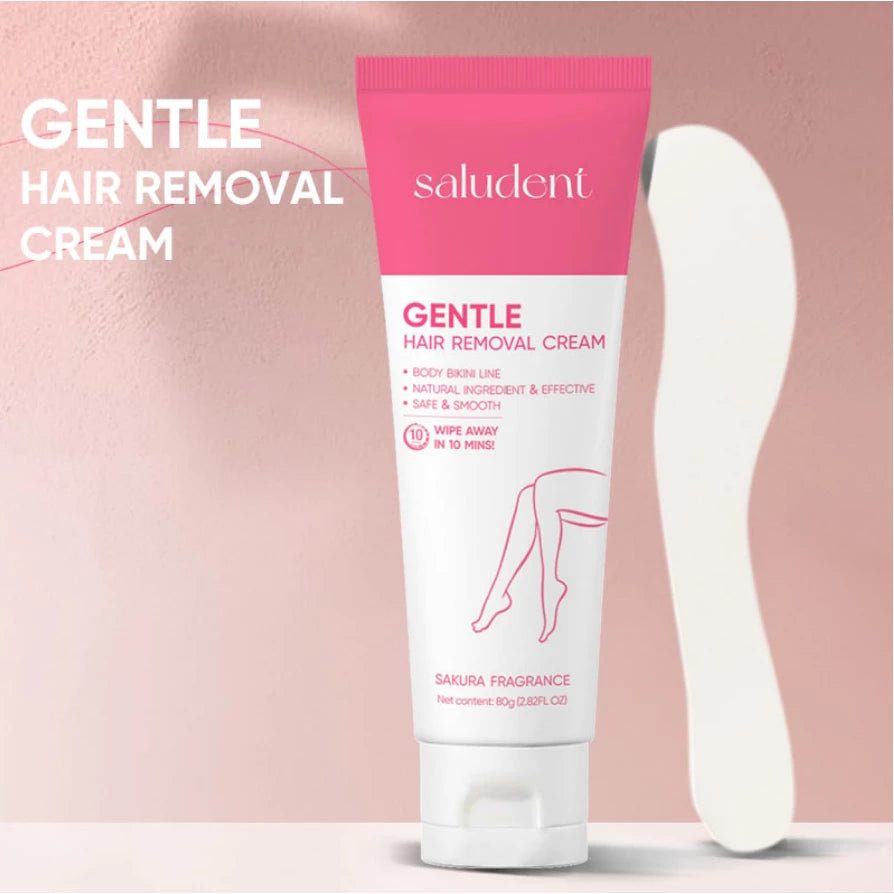 BUY1 GET1 Saludent Hair Removal Cream 80g+ Niacinamide Aloe Vera Underarm Whitening Gel 50g