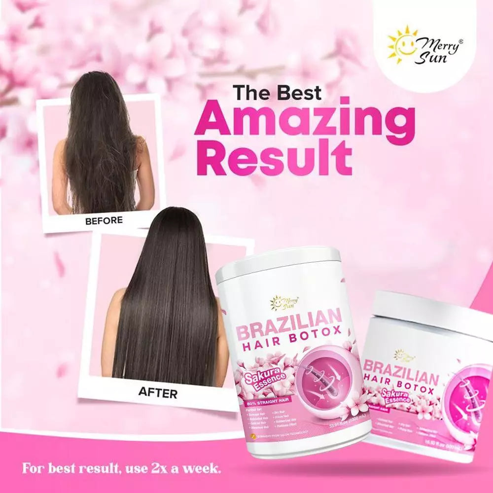 Merry Sun Brazilian Hair Botox Sakura Essence
