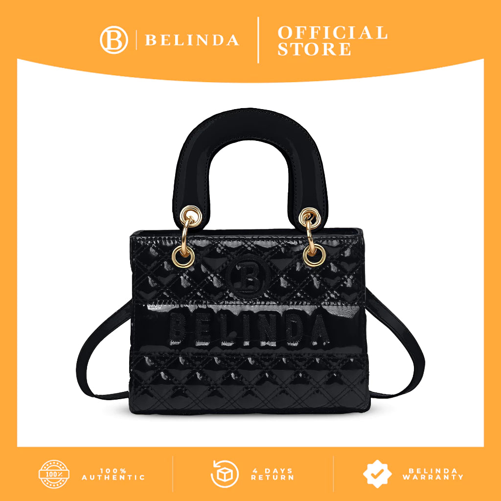 BELINDA Handbag For Woman PU Leather Ladies Office Elegant Korean Cute Sling Shoulder Bag