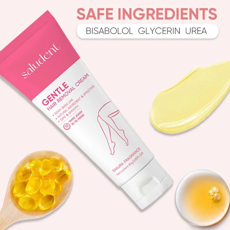 BUY1 GET1 Saludent Hair Removal Cream 80g+ Niacinamide Aloe Vera Underarm Whitening Gel 50g