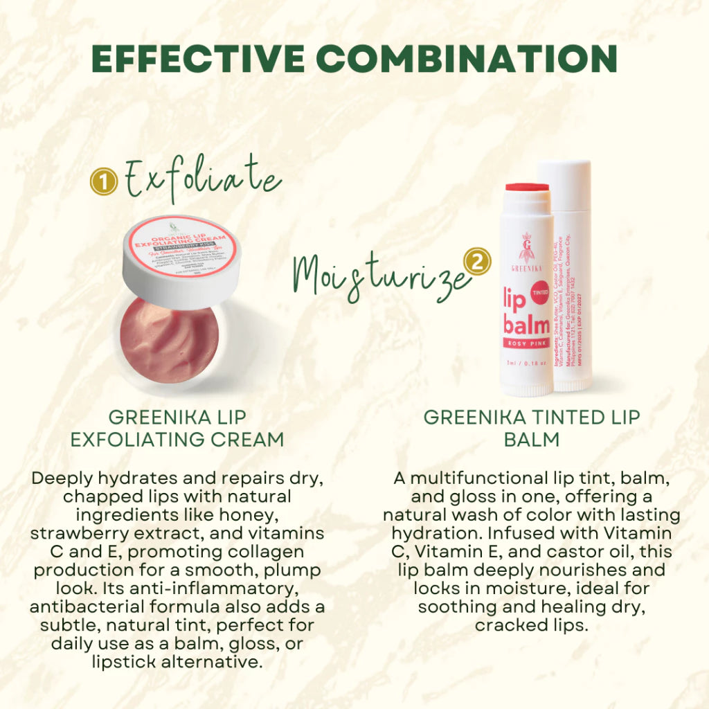 [ VITAMIN LIP BALM - ROSY PINK ] Greenika Glints Tinted Lip Balm for Natural Shades Plumper Lips