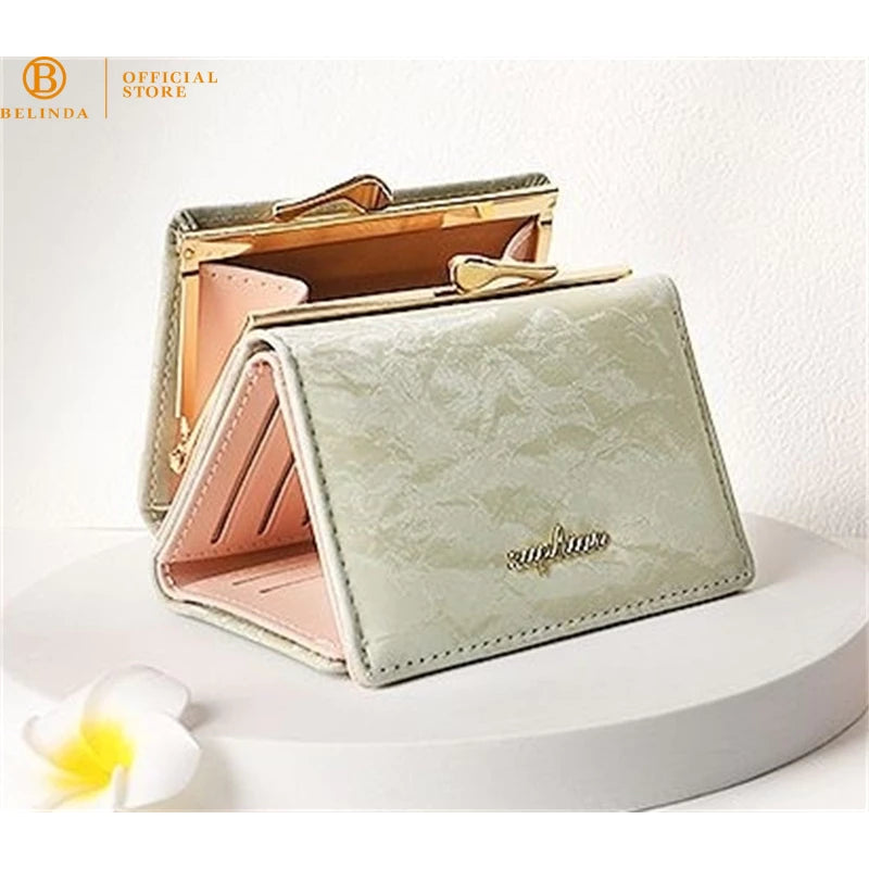 YS029 Wallet For Woman Coin Purse Leather Korean Fashion Multi-Slot Card Holder Short Wallet
