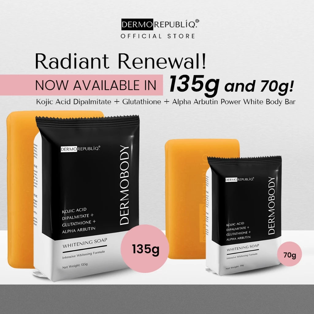 DermoBody Kojic Acid Dipalmitate + Glutathione + Alpha Arbutin Whitening Soap