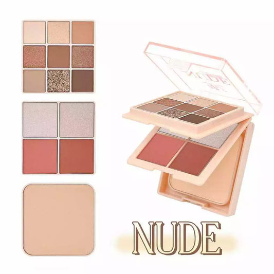 DW All-in-one Beauty Palette Eyeshadow , Highlighter , Blush on , Face Powder Face Makeup