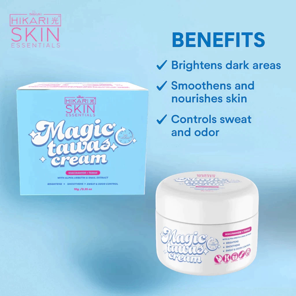 HIKARI SKIN Essentials Magic Tawas Cream 10g Underarm Whitening Cream