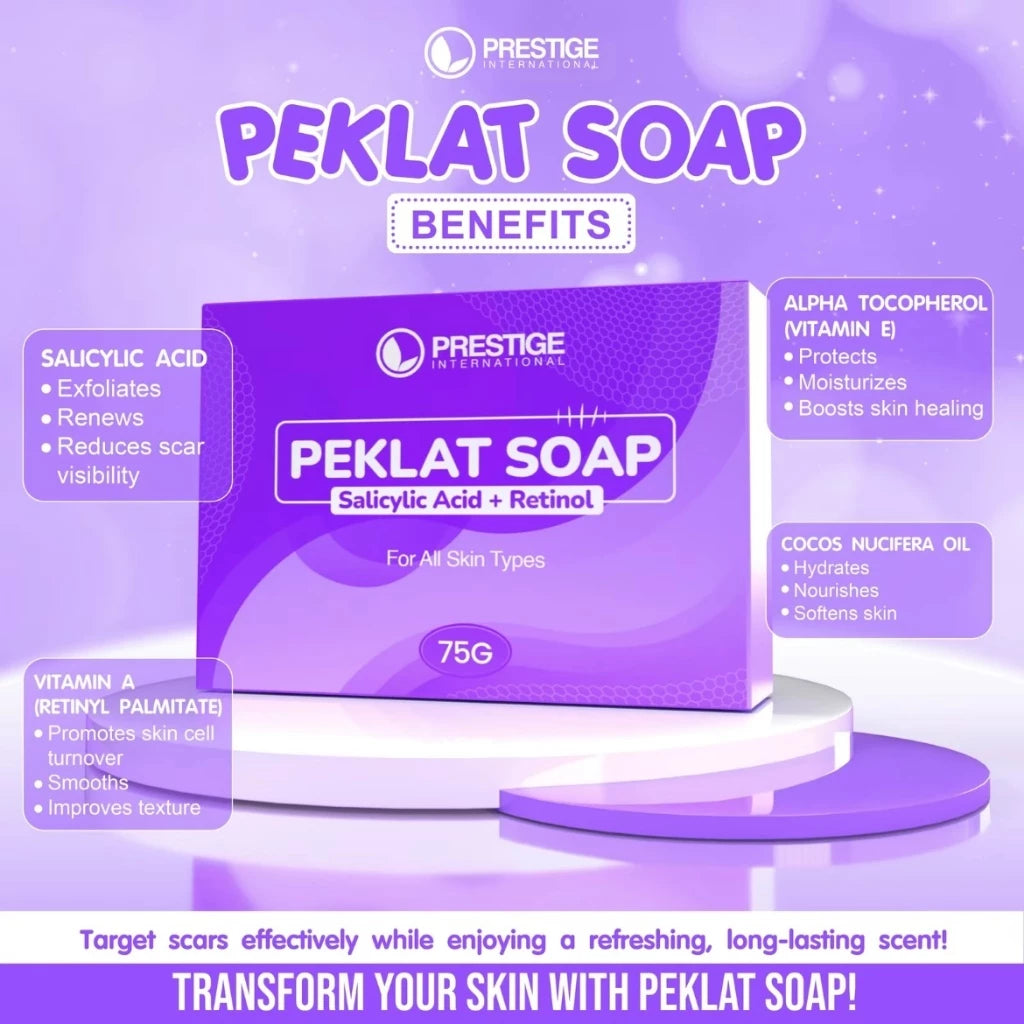 PEKLAT SOAP SALICYLIC ACID + RETINOL 75g by Prestige International Skin Repair Skin Care Body Wash