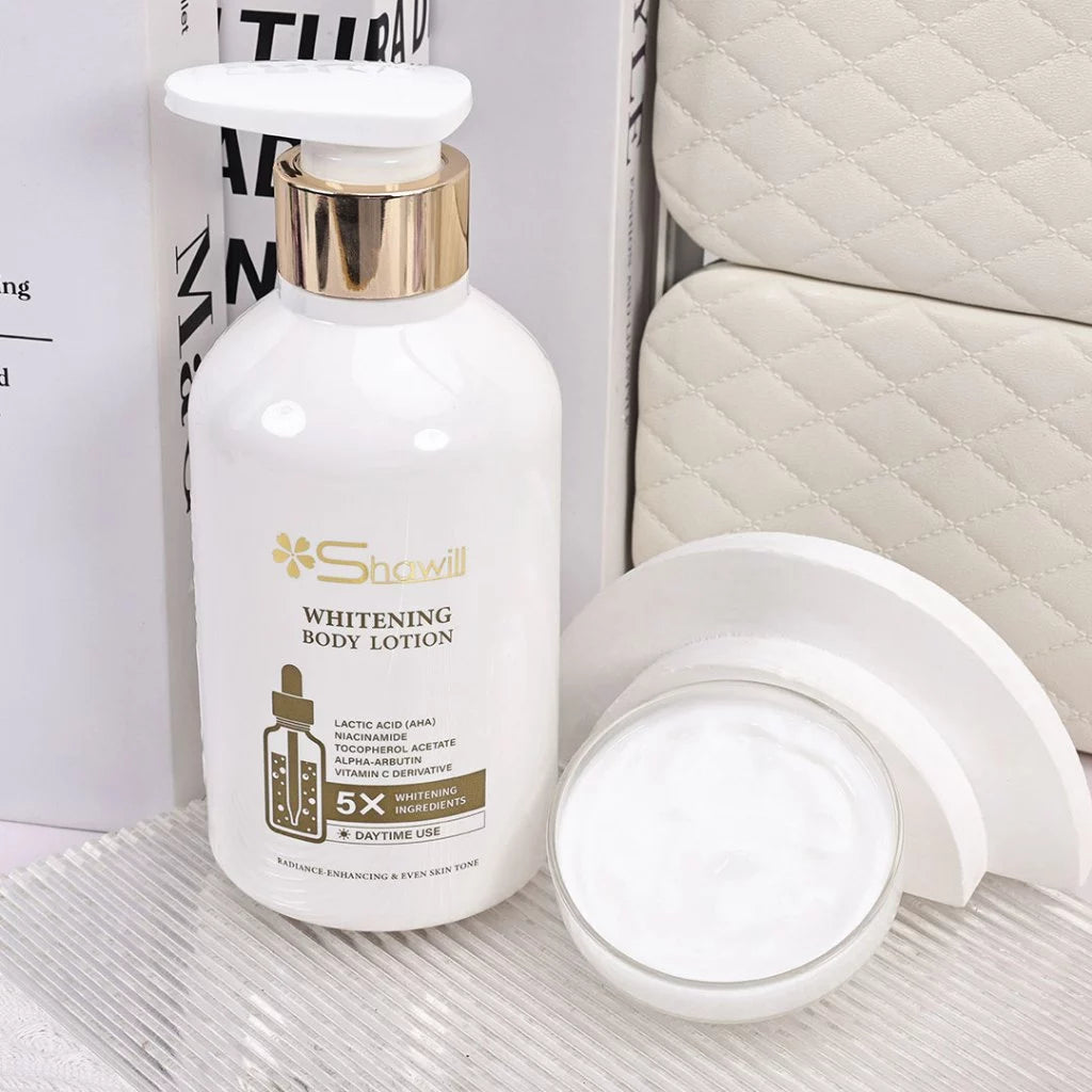 Shawill Double Whitening Repair Body Lotion Set Niacinamide Retinol Moisturizing Body Care 300ml