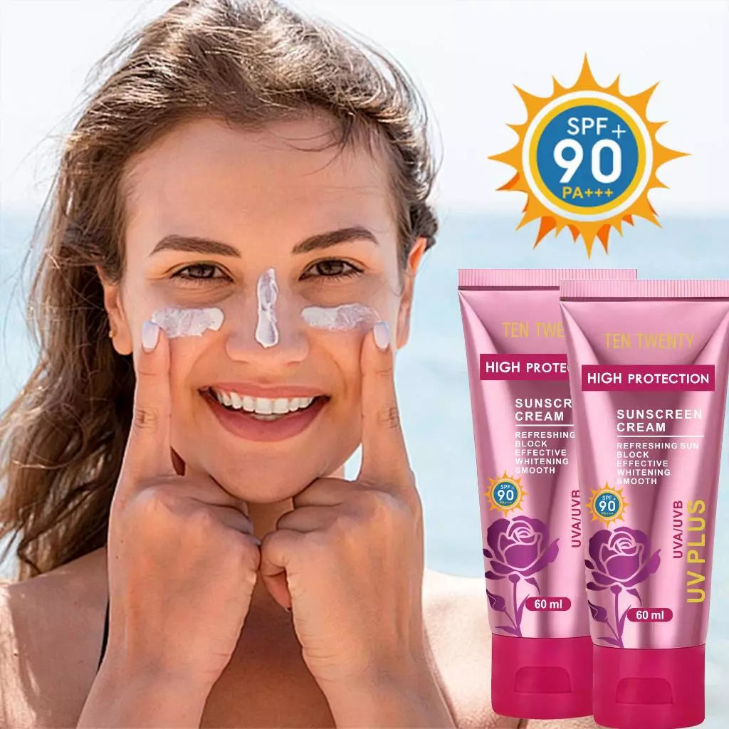 BUY 1 TAKE 2 TEN TWENTY SPF90 Pink Sunscreen + Magic Kiss Lip & Cheek Serum + Magic Blusher