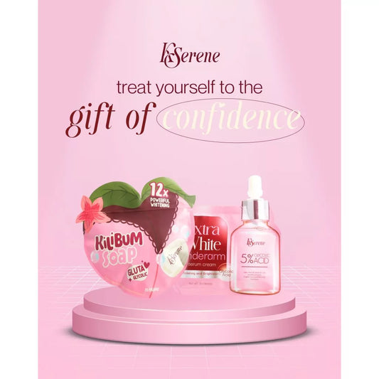 KSerene KiliBum Gluta Glycolic Soap Whitening Kili Kili Underarm Bum Butt 3pcs 70g Whitening Soap