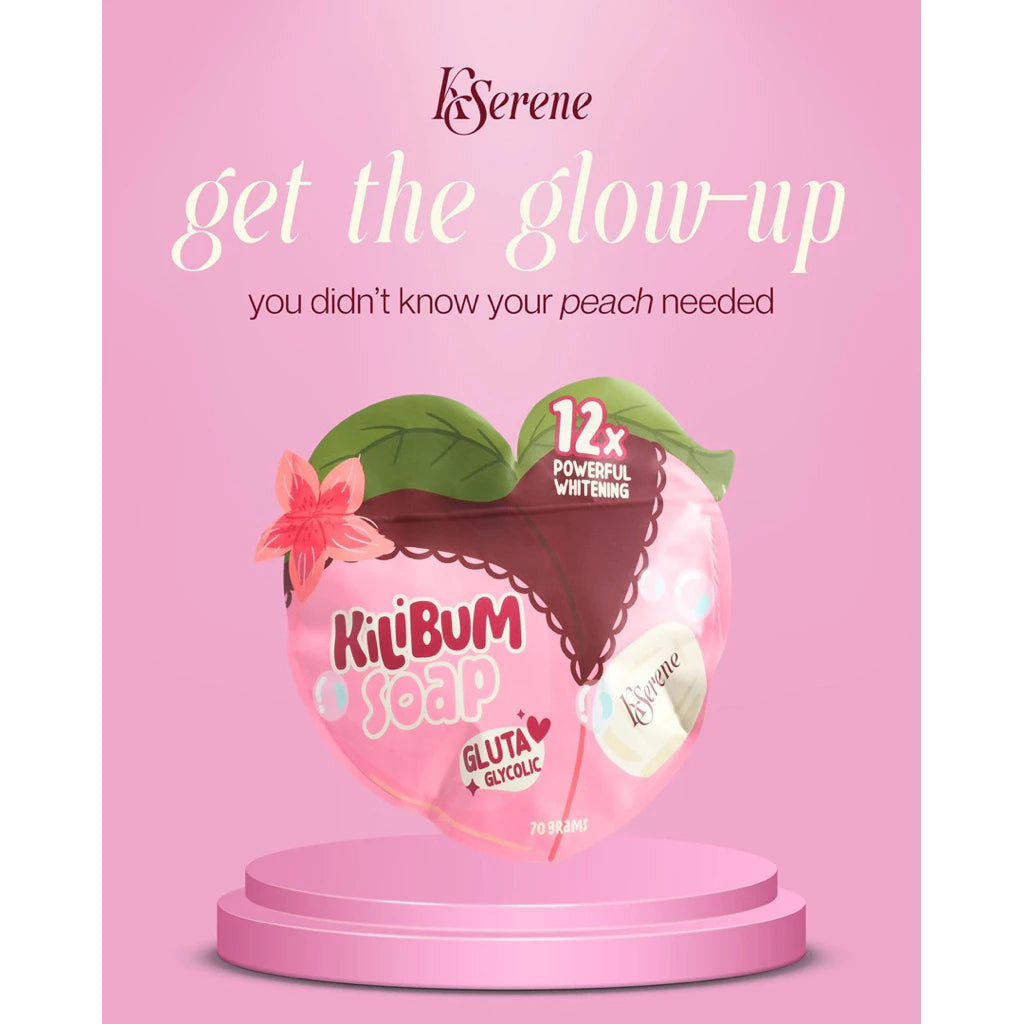 KSerene KiliBum Gluta Glycolic Soap Whitening Kili Kili Underarm Bum Butt 3pcs 70g Whitening Soap