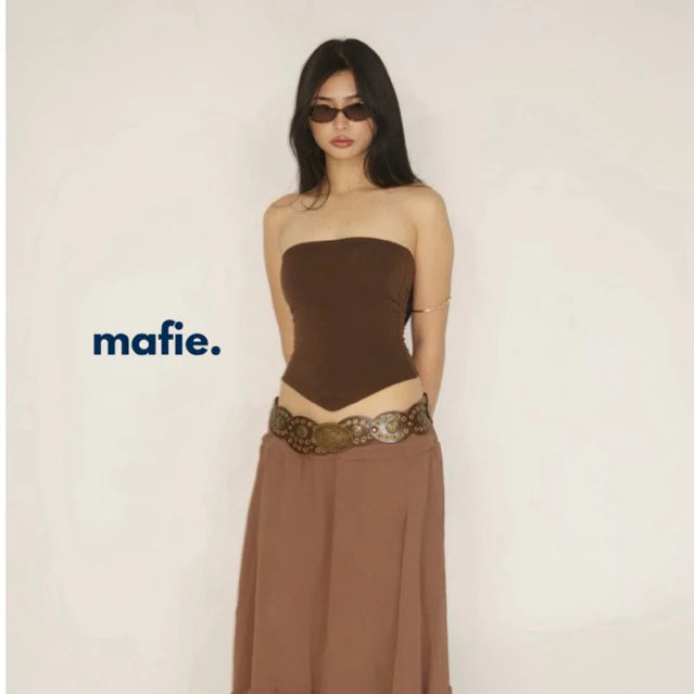 Mafie. Rosita | Tube Top Pointed in Cotton Spandex Fabric