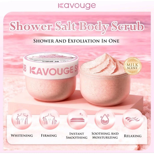 Kavouge Whitening Shower Scrub for Deep Cleansing & Gentle Exfoliation