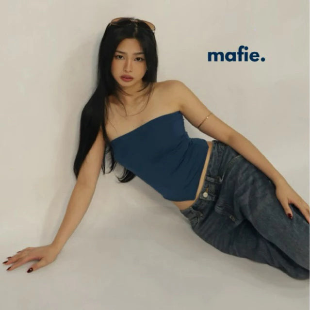Mafie. Rosita | Tube Top Pointed in Cotton Spandex Fabric