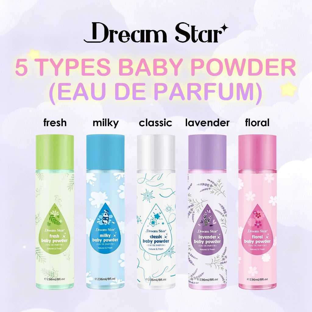DREAM STAR Baby Powder Perfume Long Lasting Fragrance 236ml