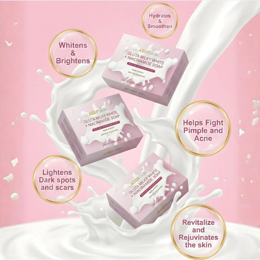 ASEPSKIN Niacinamide Gluta Milky Soap 20x Whitening