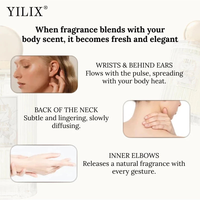 YILIX 100ML Heaven Whisper Eau De parfum Fresh Fragrance Long lasting Perfume