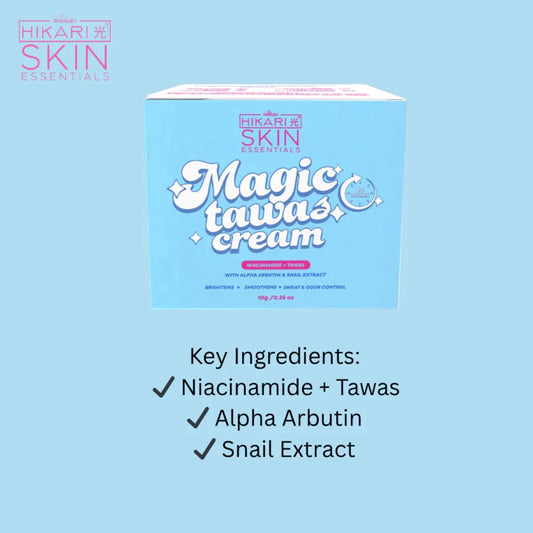 HIKARI SKIN Essentials Magic Tawas Cream 10g Underarm Whitening Cream