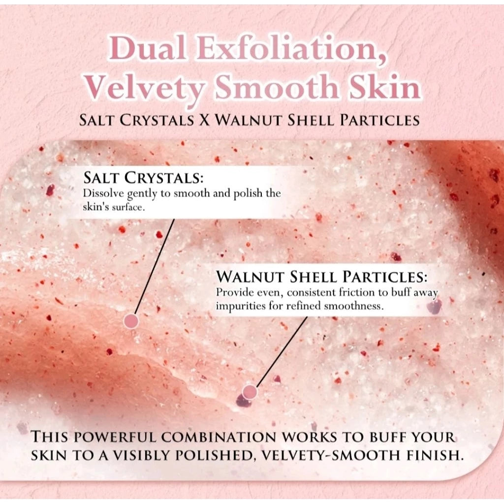 Kavouge Whitening Shower Scrub for Deep Cleansing & Gentle Exfoliation