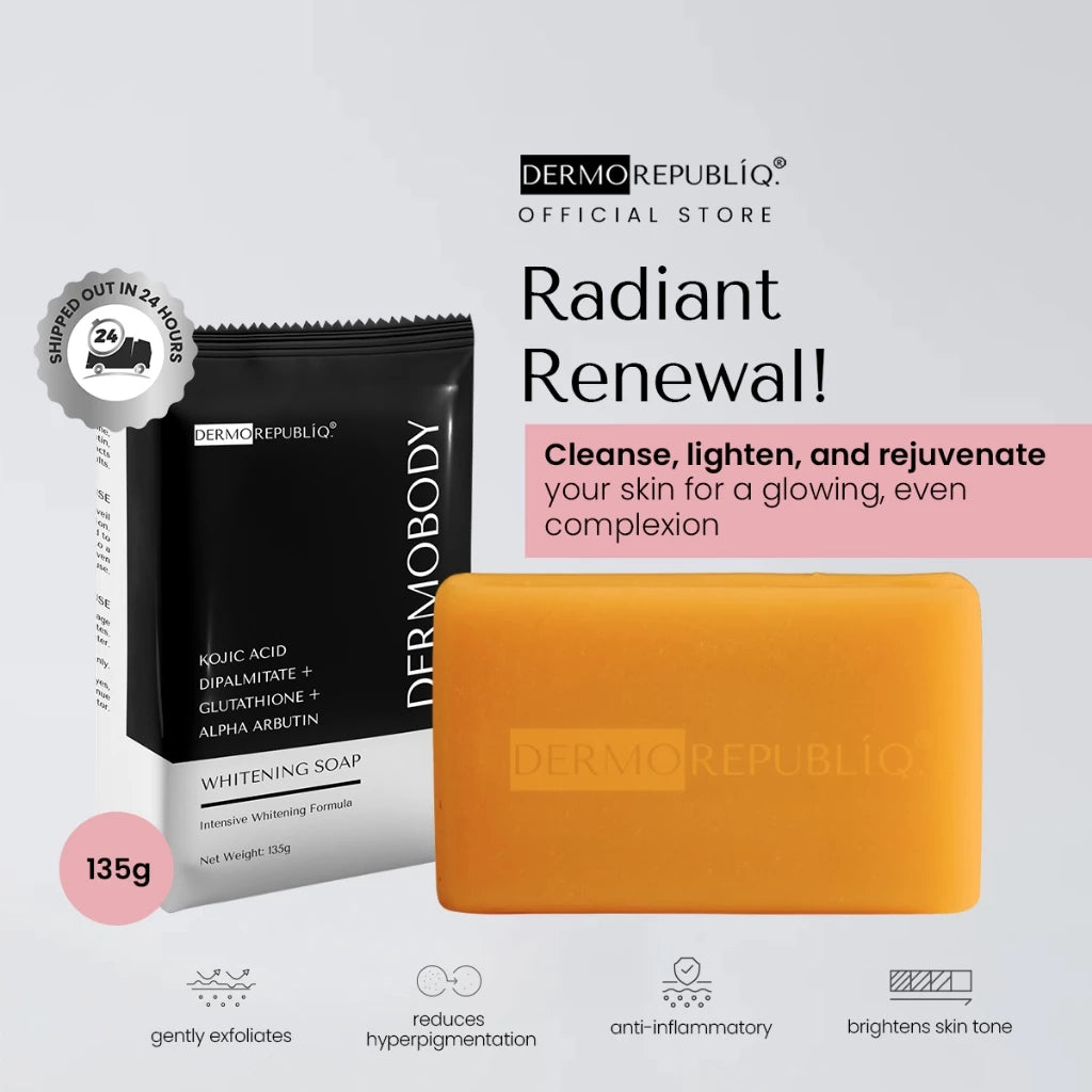 DermoBody Kojic Acid Dipalmitate + Glutathione + Alpha Arbutin Whitening Soap
