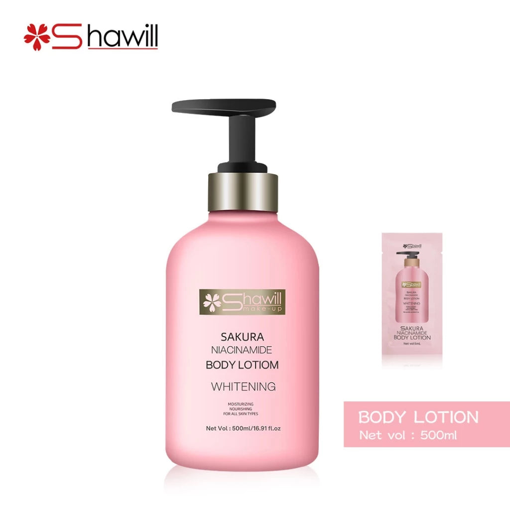 Shawill Double Whitening Repair Body Lotion Set Niacinamide Retinol Moisturizing Body Care 300ml