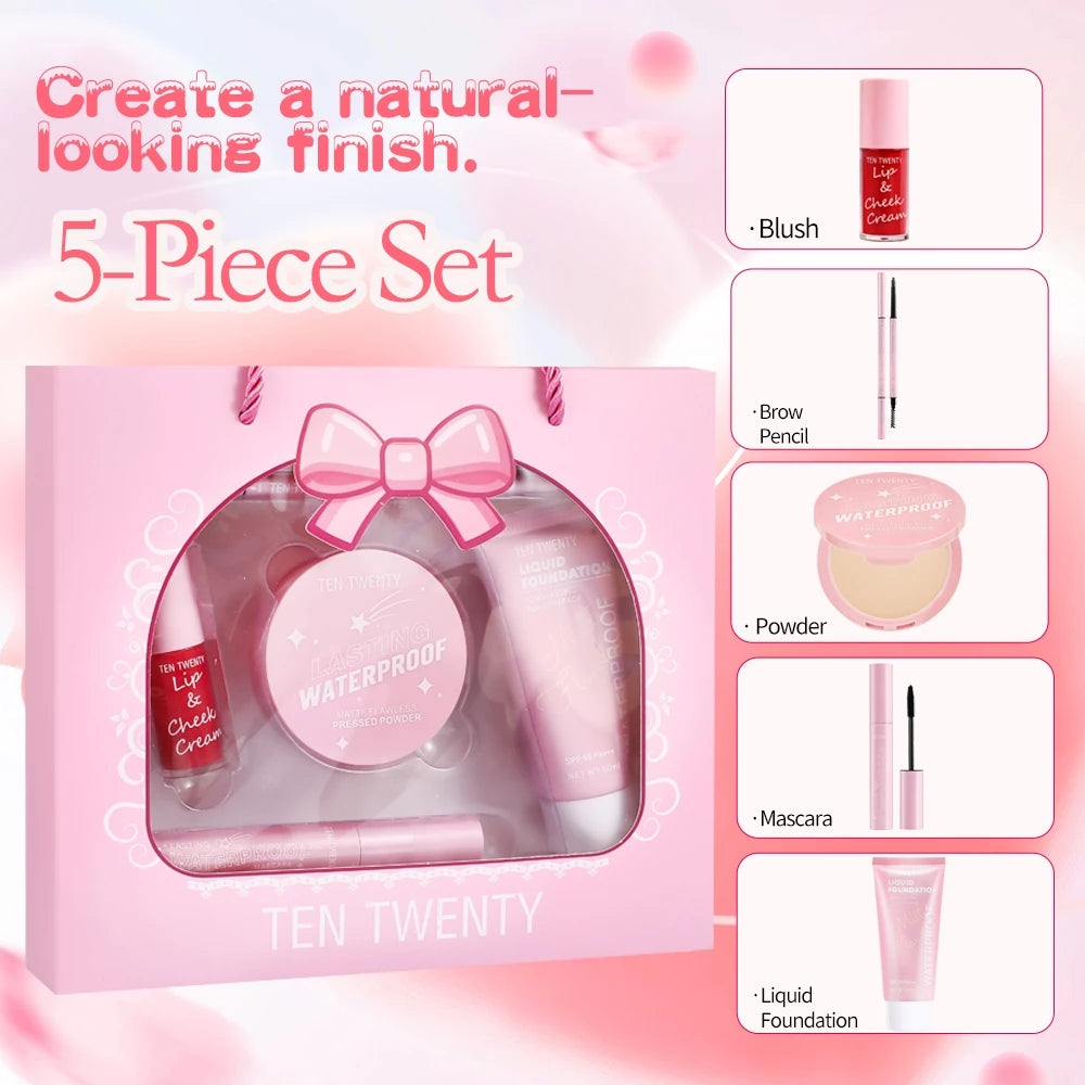 TEN TWENTY Makeup Setfor a Perfect Complexion 5-Piece Set