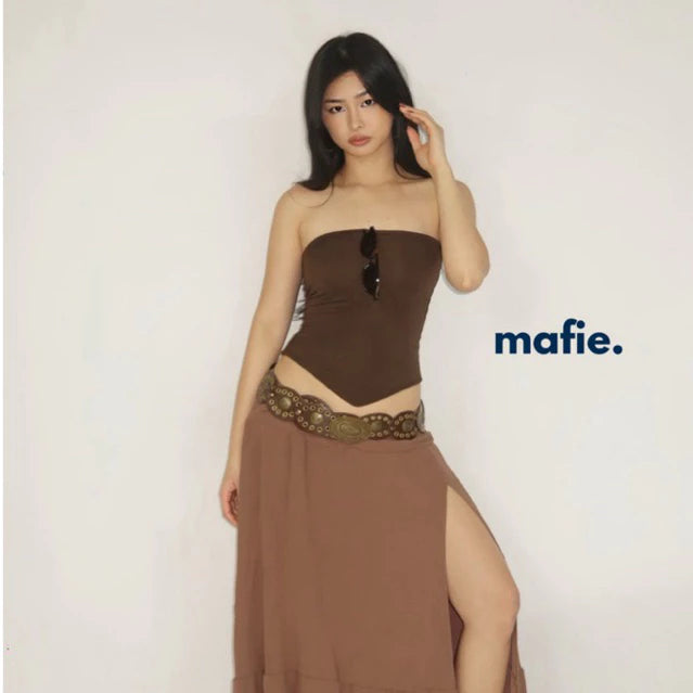 Mafie. Rosita | Tube Top Pointed in Cotton Spandex Fabric
