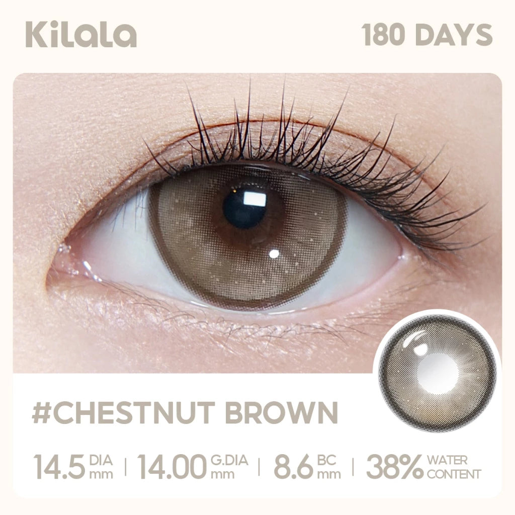 Kilala Contact lens Moist Honey Series 14.2mm Colorful Soft Lense with Graded Doll Eyes