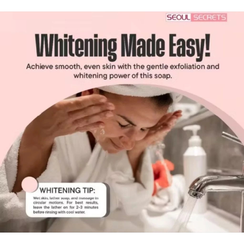 Seoul Secret Whitening Soap 80g 3 pcs Original Soap FDA approved