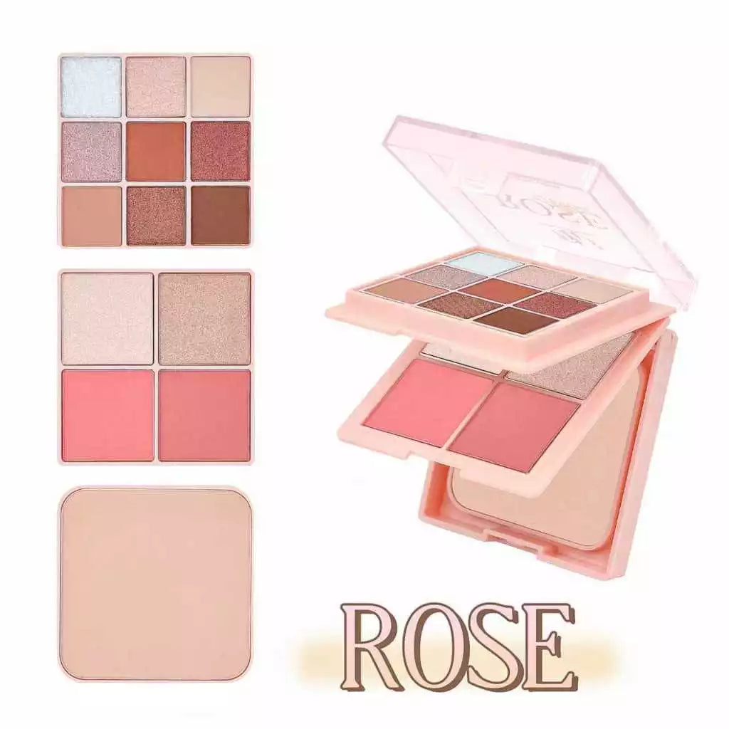 DW All-in-one Beauty Palette Eyeshadow , Highlighter , Blush on , Face Powder Face Makeup