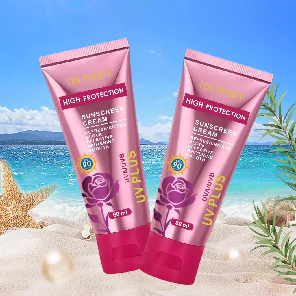 BUY 1 TAKE 2 TEN TWENTY SPF90 Pink Sunscreen + Magic Kiss Lip & Cheek Serum + Magic Blusher