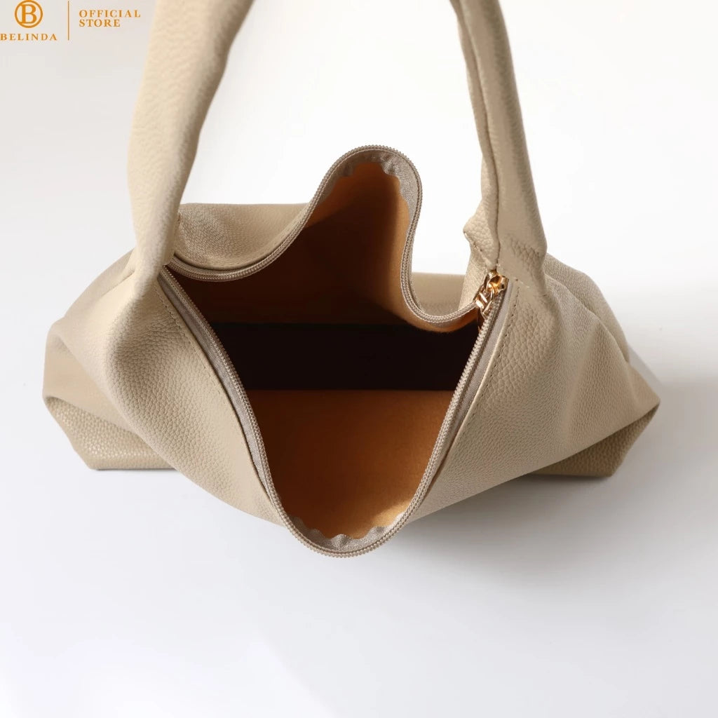 CP086 Totebag For Woman Large Capacity PU Leather Waterproof Simple Fashion Shoulder Bag