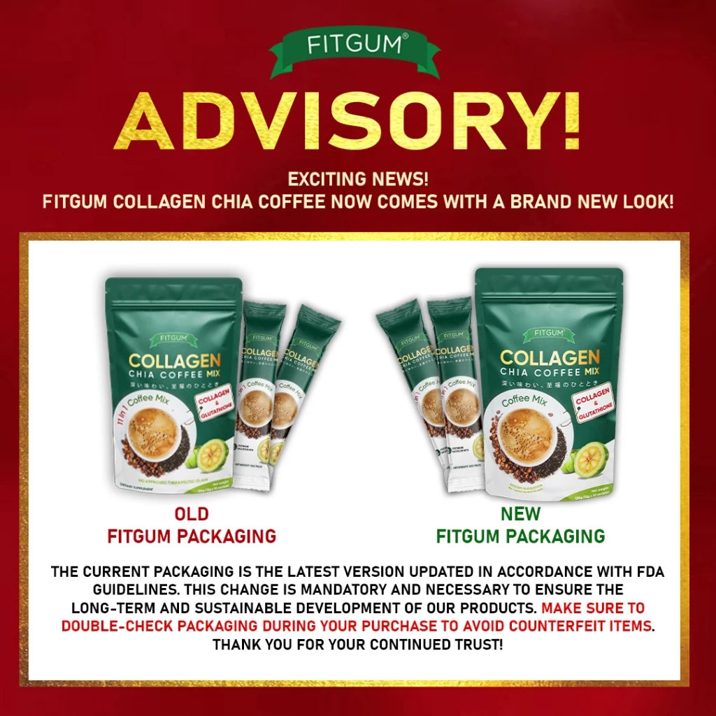 Fitgum Collagen Chia Coffee Simming Coffee for Wellness and Radiant Skin