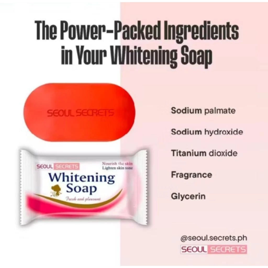 Seoul Secret Whitening Soap 80g 3 pcs Original Soap FDA approved