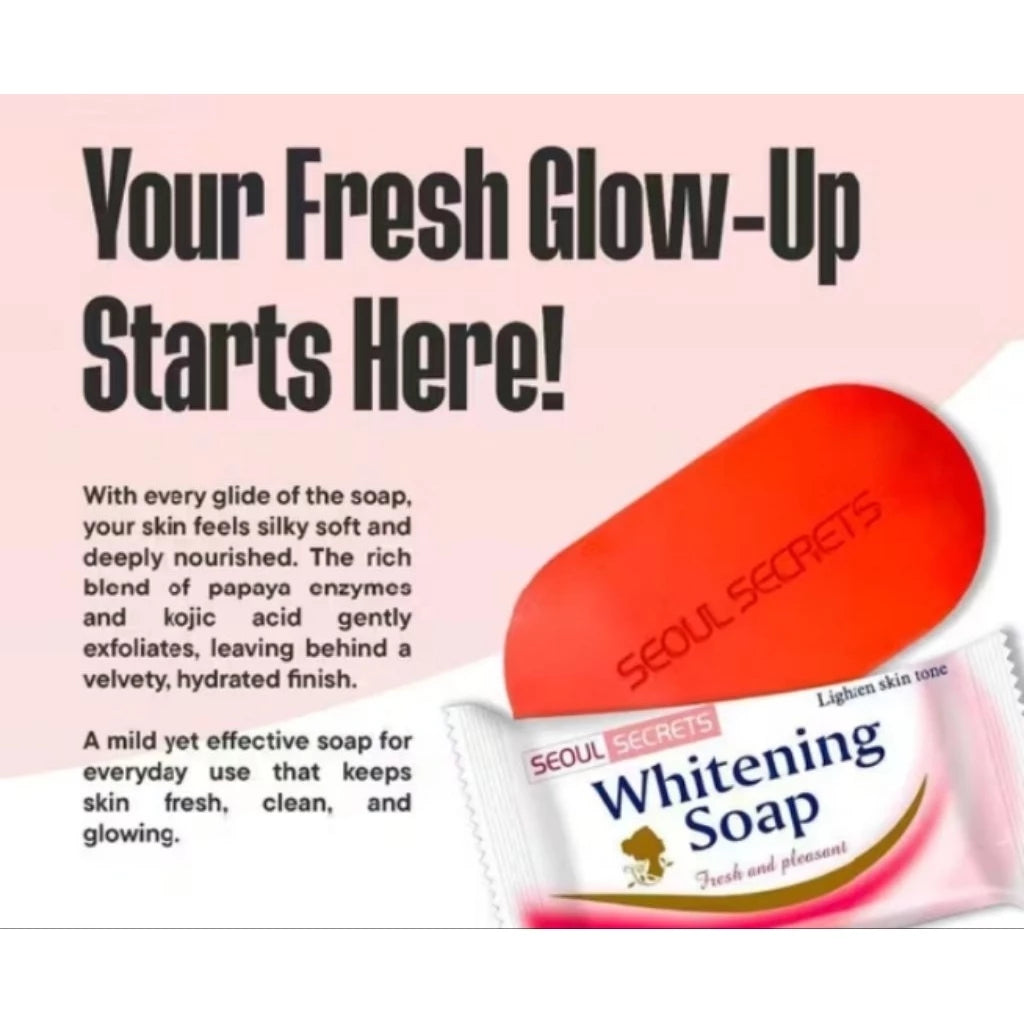 Seoul Secret Whitening Soap 80g 3 pcs Original Soap FDA approved