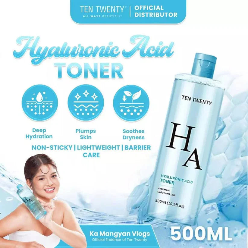 TEN TWENTY VITAMIN C, HYALURONIC ACID, SAKURA NIACINAMIDE TONER SKIN REPAIR 500ML