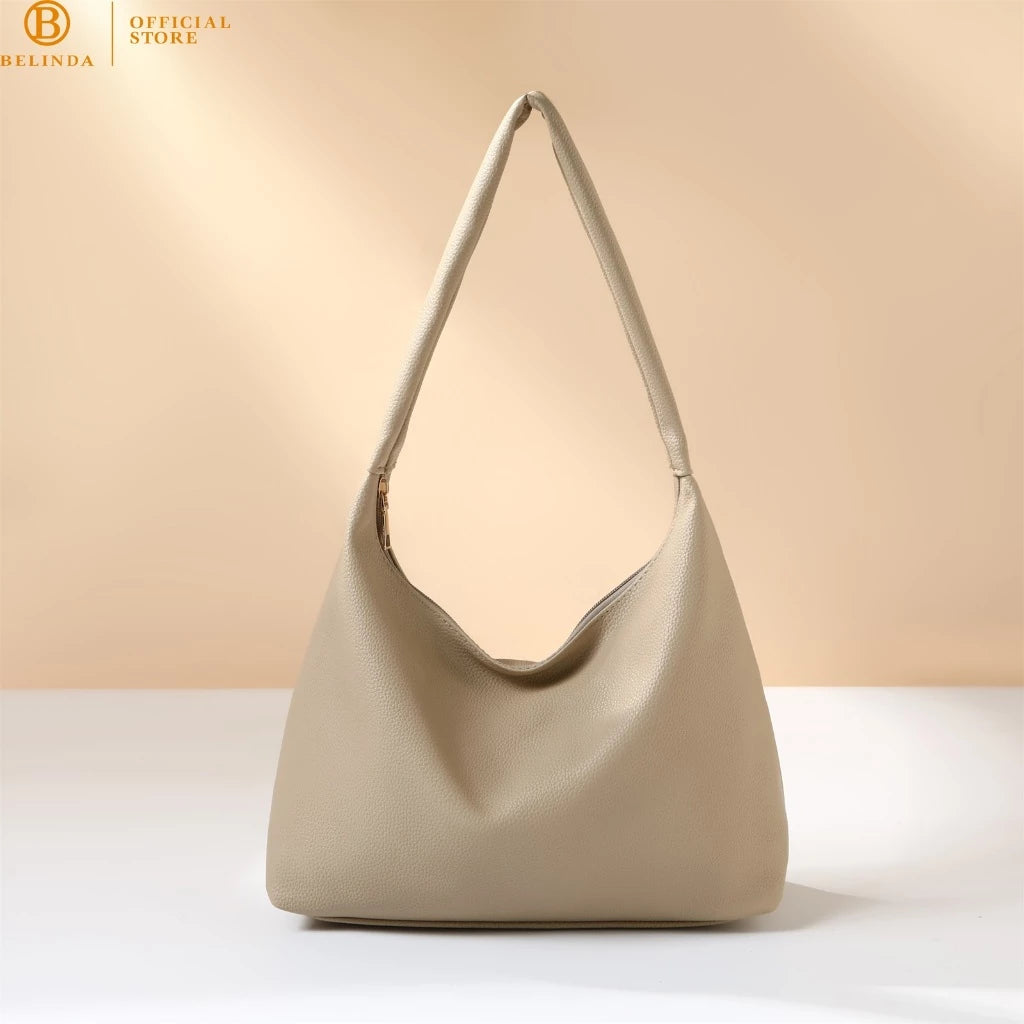 CP086 Totebag For Woman Large Capacity PU Leather Waterproof Simple Fashion Shoulder Bag