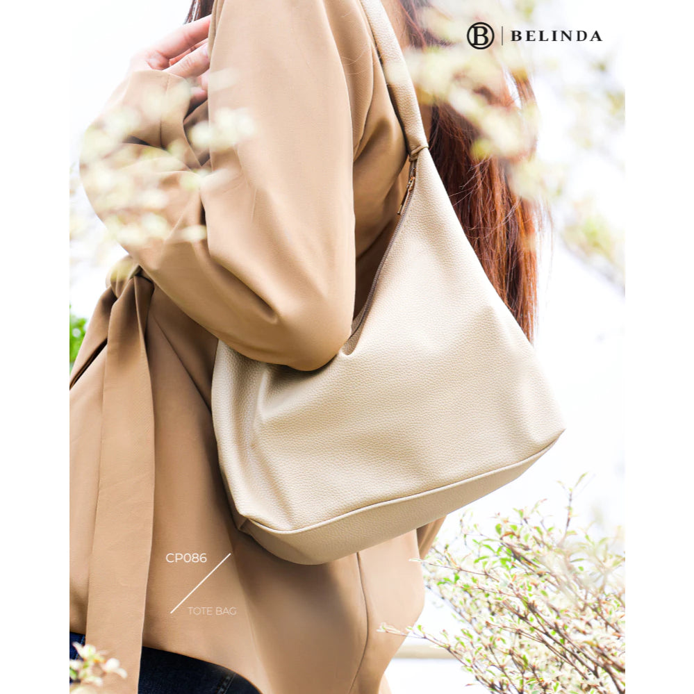 CP086 Totebag For Woman Large Capacity PU Leather Waterproof Simple Fashion Shoulder Bag