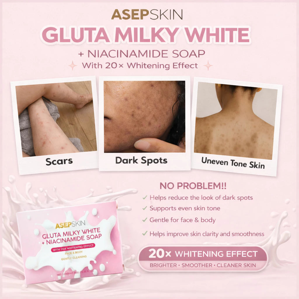 ASEPSKIN Niacinamide Gluta Milky Soap 20x Whitening