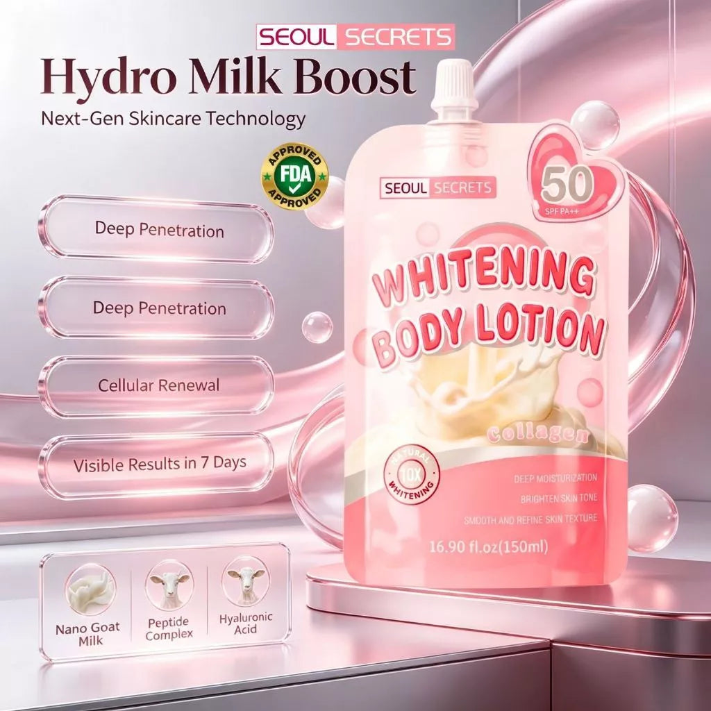 SEOUL SECRETS Daily Sun Glow Collagen Whitening Body Lotion SPF 50 PA+++ 150ml | 10X