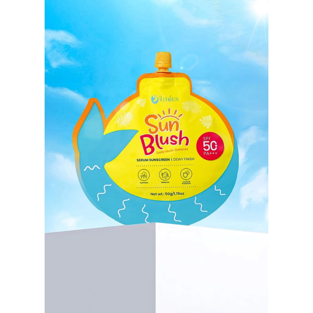 Her Skin Sun Blush Serum Sunscreen 50Grams All Skin Types