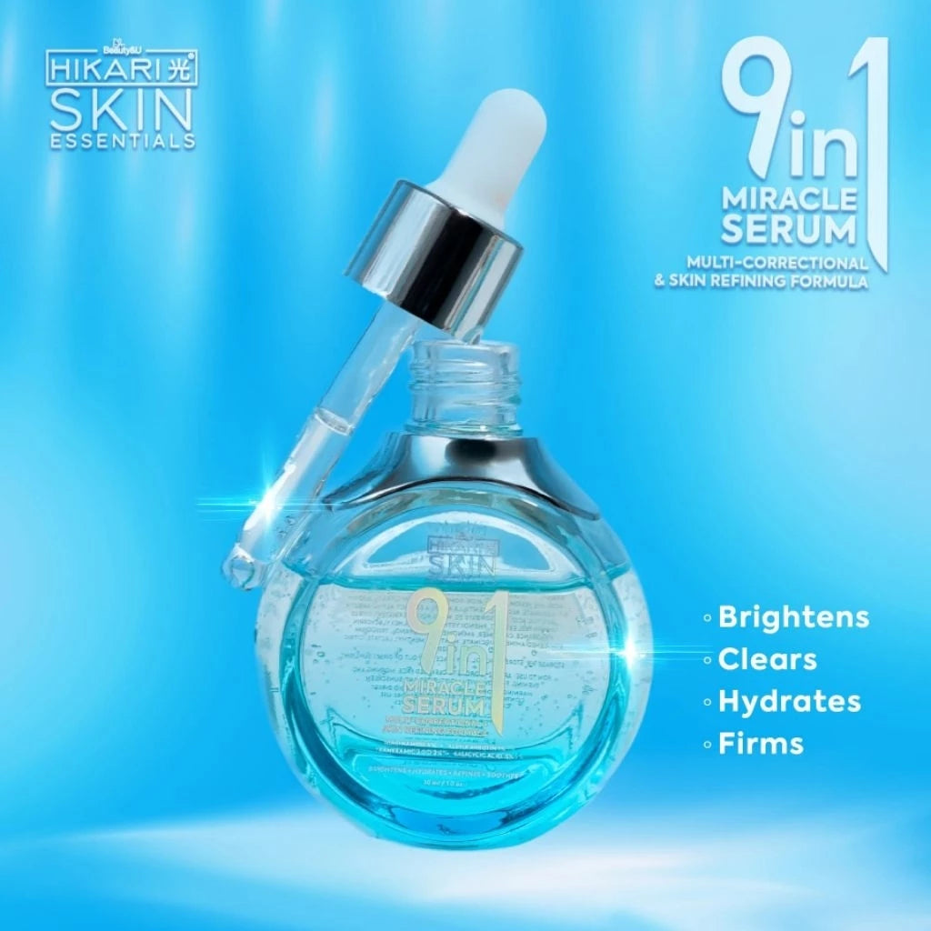 Hikari Skin 9 in 1 Miracle Serum 30ml multi correctional and skin refining formula